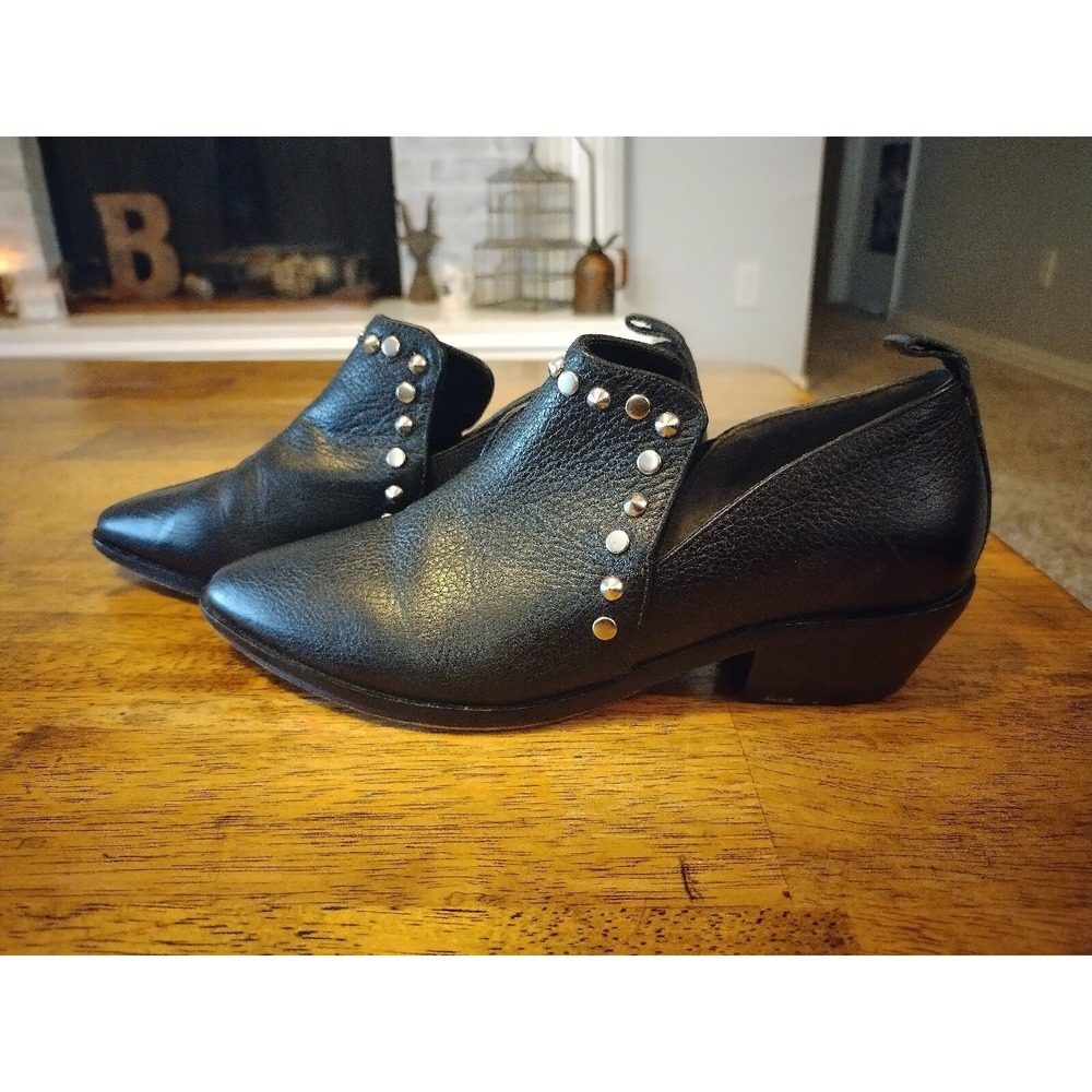 Rebecca Minkoff Womens Ankle Black Boots Brazilian‎ Leather Boots